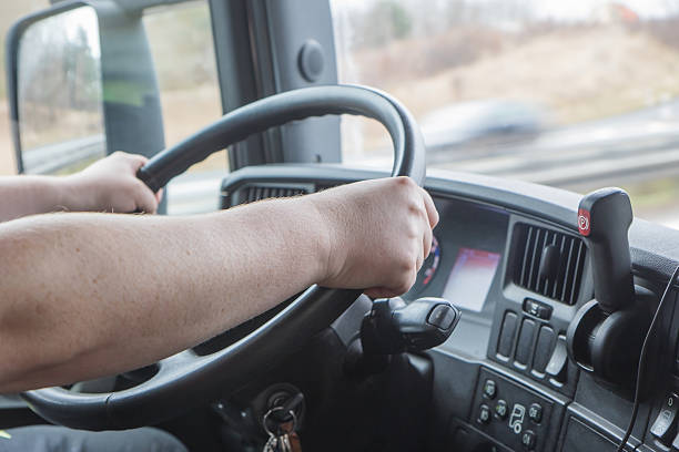 istock Closeup truck driving 468286756