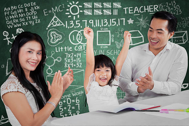 istock Successful girl get applause 468286776