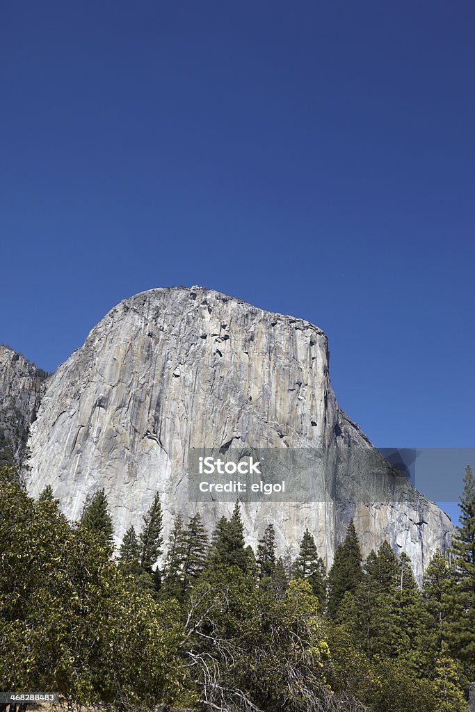 El Capitan, Yosemite National Park, USA. Famous landmark in Sierra Nevada. Beauty In Nature Stock Photo