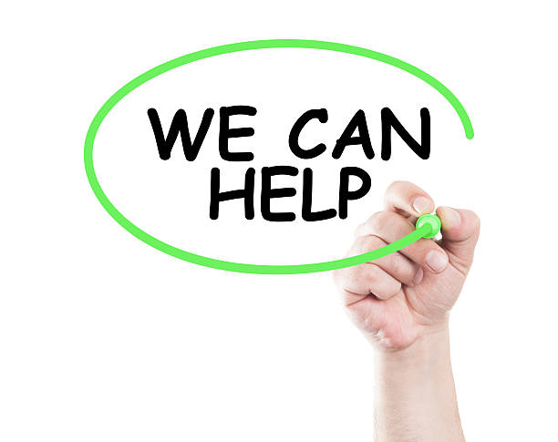我々 が助けることができます。 - help assistance support dependency ストックフォトと画像