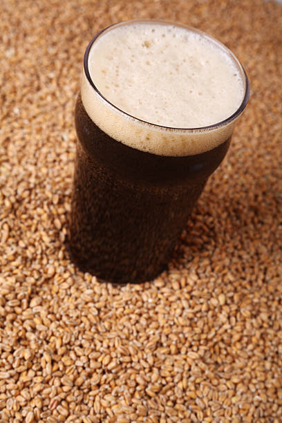 istock Pint of stout over malt 468291090
