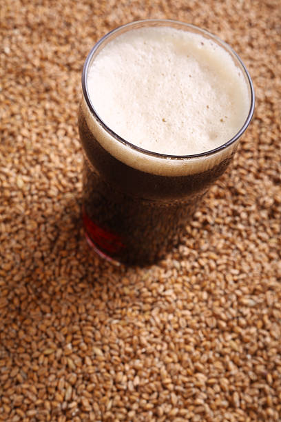 istock Pint of stout over malt 468291096