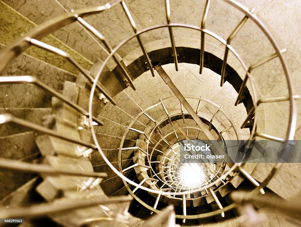 Stahl und Marmor Wendeltreppe - Lizenzfrei Abstrakt Stock-Foto