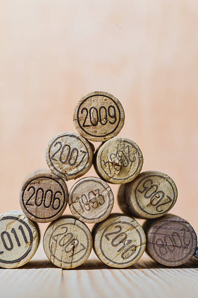 istock Pyramid of cork bottle stoppers 468299742