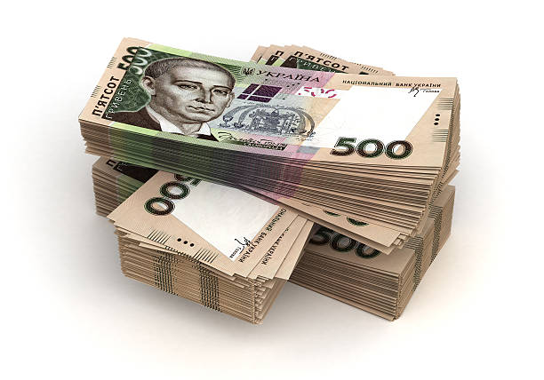 istock Stack of Ukrainian Hryvnia 468303110