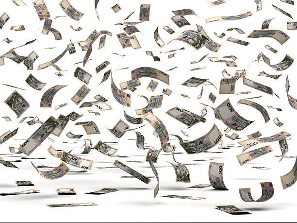 istock Flying Ukrainian Hryvnia 468303114