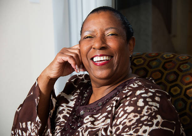 istock Smiling African American Mature Woman 468307813