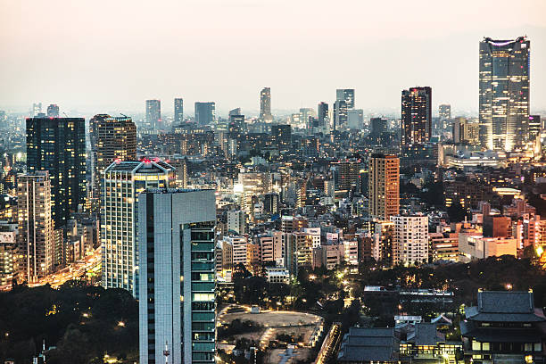 istock Tokyo skyline on the night 468310588