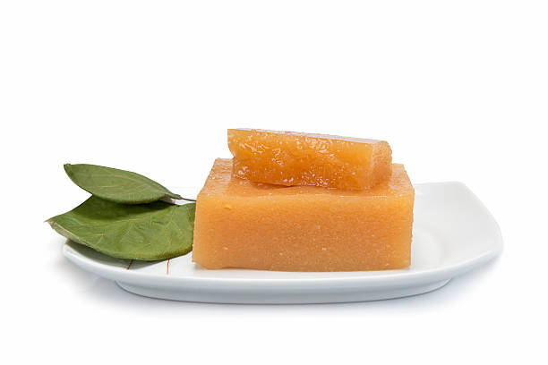 Quince cheese Still life with quinces and homemade quince cheese cydonia stock pictures, royalty-free photos & images