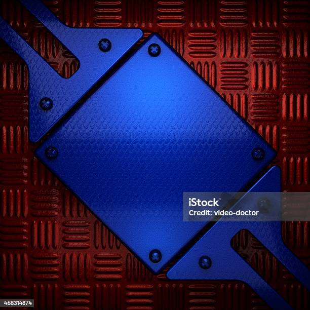 Red And Blue Metal Background Stock Photo - Download Image Now - 2015, Alloy, Aluminum