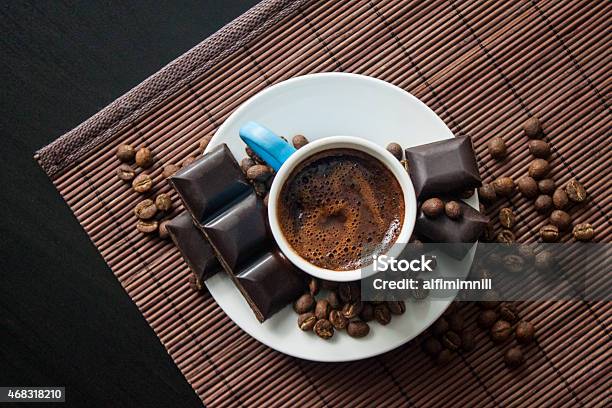 Turkish Coffee From Top Stock Photo - Download Image Now - Coffee - Drink, Coffee Crop, Chocolate