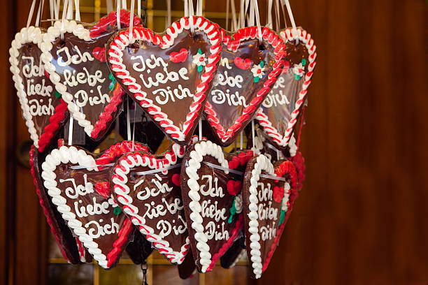 istock Gingerbread Hearts with I love you 468318810