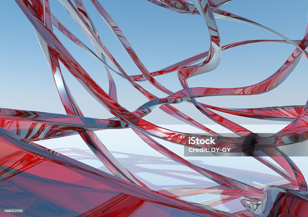 red glass lines red glass lines abstract 2015 Stock Photo