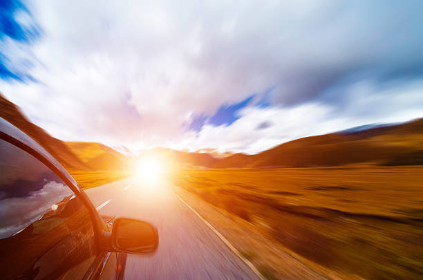 istock Snow mountain and road 468326334