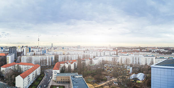 A fantástica vista panorâmica de Berlim - foto de acervo
