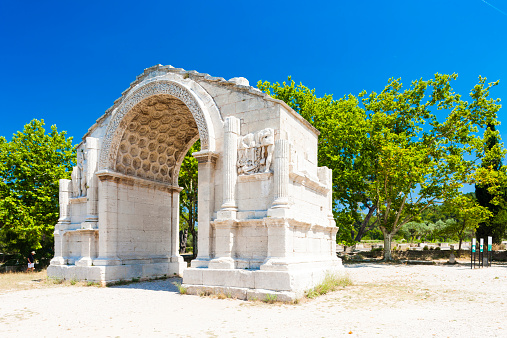 Roman Triumphal arch, Glanum, Saint-Remy-de-Provence, Provence, France