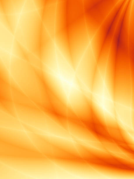 istock Orange golden flow energy design 468328016