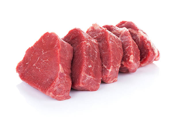 Fillet steak beef meat Fillet steak beef meat. Isolated on white background raw food stock pictures, royalty-free photos & images