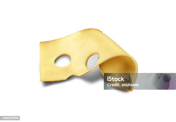 Piece Of Tasty Fresh Cheese Isolated On White Stock Photo - Download Image Now - 2015, Appetizer, Breakfast