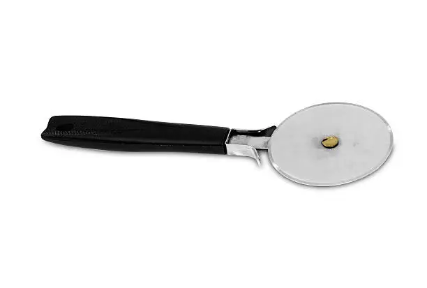 cutter for pizza on a white background