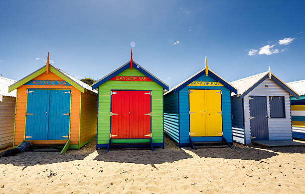 istock Brighton Bay Beachhouses 468335276