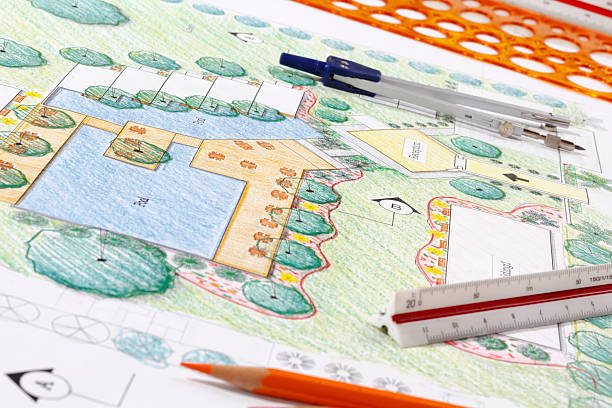 istock Landscape Architect Design hotel resort plan 468335664