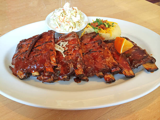istock Full Rack Ribs in Four Sauce Style 468336044