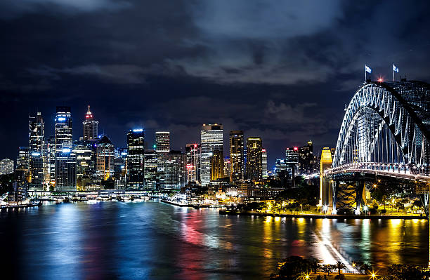 istock Sydney harbor and downtown buildings 468336390