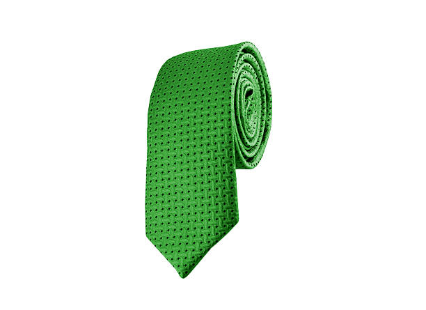 istock Fashionable striped tie on a white background 468336844