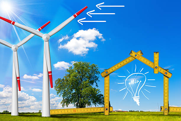 istock Ecologic House - Wind Energy Concept 468337382