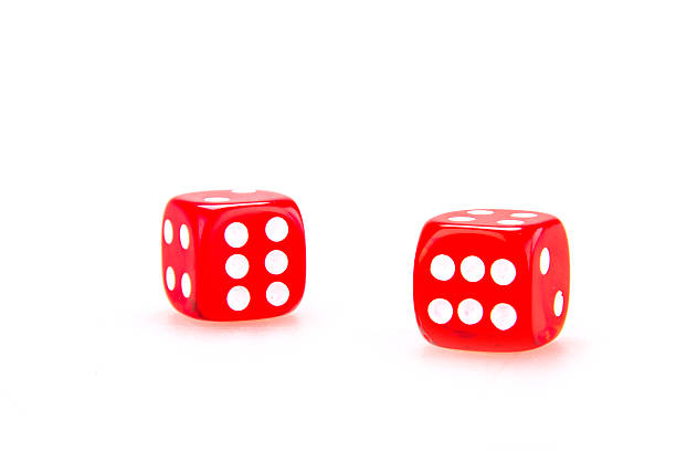 Two Red Dices stock photo