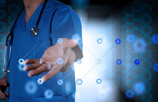 istock Medicine doctor hand working 468337760