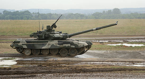 istock T-90 is a Russian main battle tank (MBT) 468338375