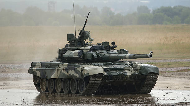 istock T-90 is a Russian main battle tank (MBT) 468338377