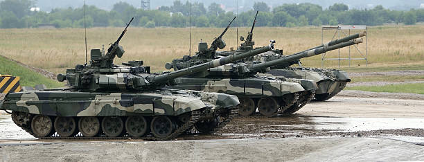 istock T-90 is a Russian main battle tank (MBT) 468338379