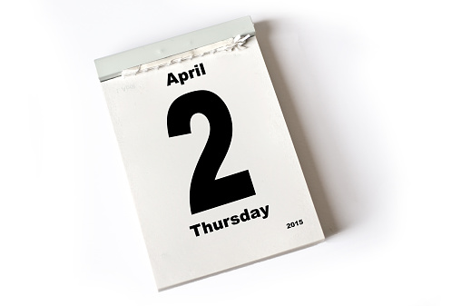 calendar sheet 2.April 2015