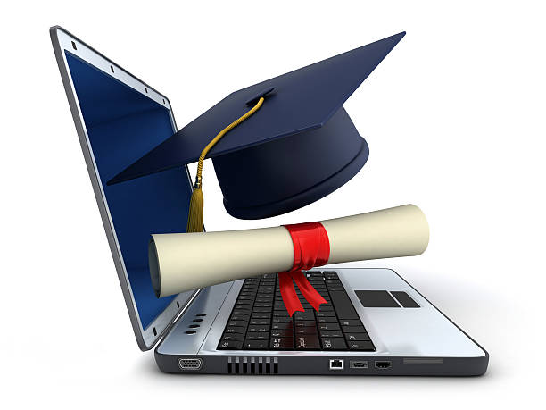 istock Laptop and Trencher 468341220