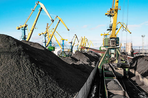 istock Coal terminal in port 468341940