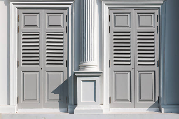 contemporary door stock photo