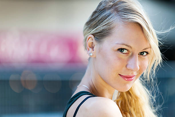 istock Young blond woman portrait 468346626