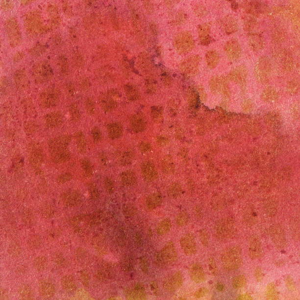 istock Red worn and weathered watercolor background 468346754