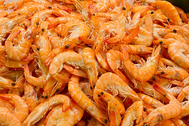 istock Fresh Prawns, Closeup, format filling 468346925