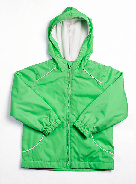 istock green rain jacket with hood 468347082