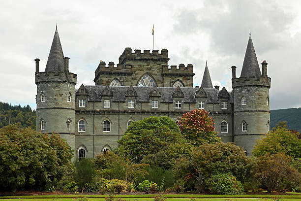 Castelo de Inverary-Escócia - fotografia de stock