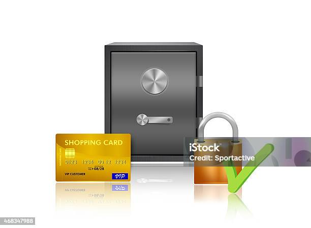 Safe Money Protection Illustration Stock Photo - Download Image Now - 2015, Accessibility, Banking