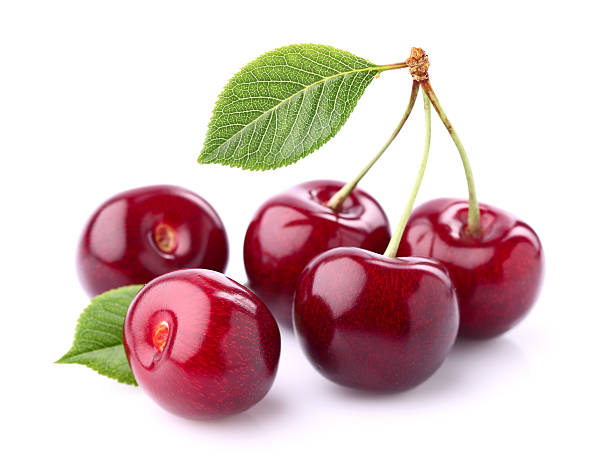 sweet cherry - berry fruit green nature fruit стоковые фото и изображения