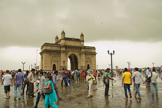 Das Gateway of India an einem regnerischen Tag – Foto