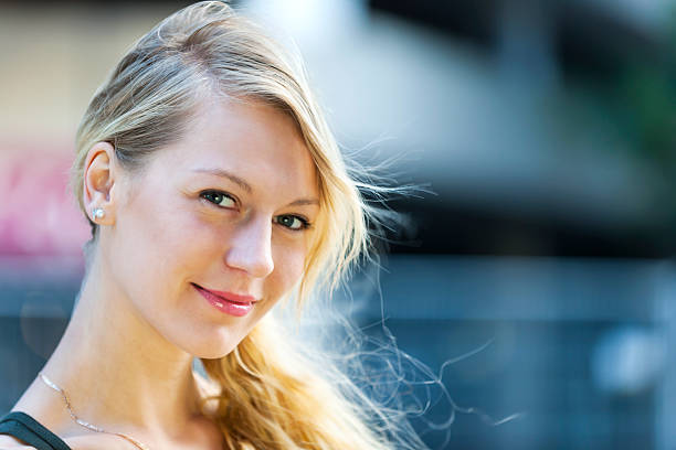 istock Young blond woman portrait 468349966