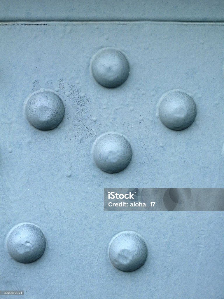 Steel background A blue painted steel girder with some rivets. Use it as a metal background/abstract. Abstract Stock Photo