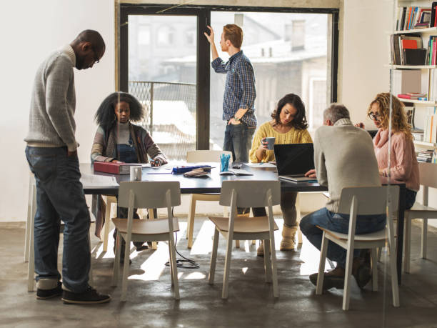 istock Start up team working in the office. 468353008